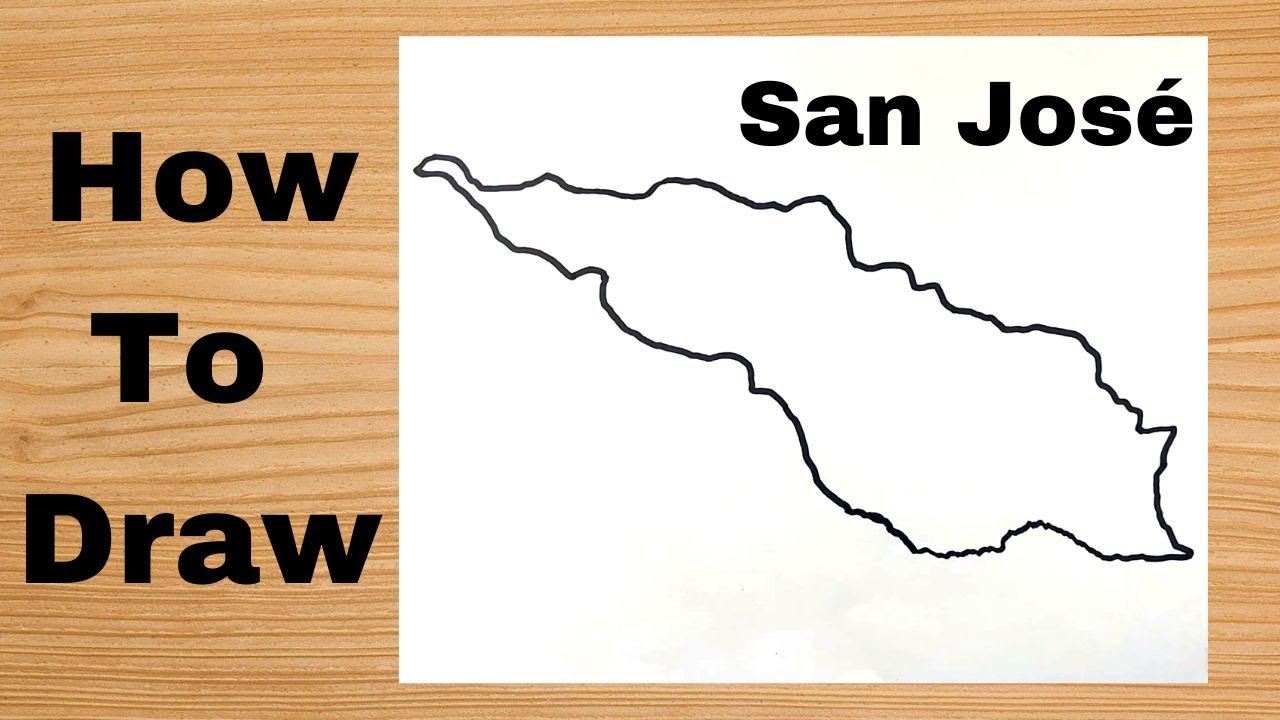Drawing San Jos&eacute; Capital Map - Costa Rica