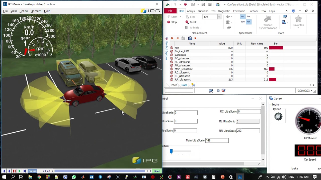 parking system Carmaker and canoe