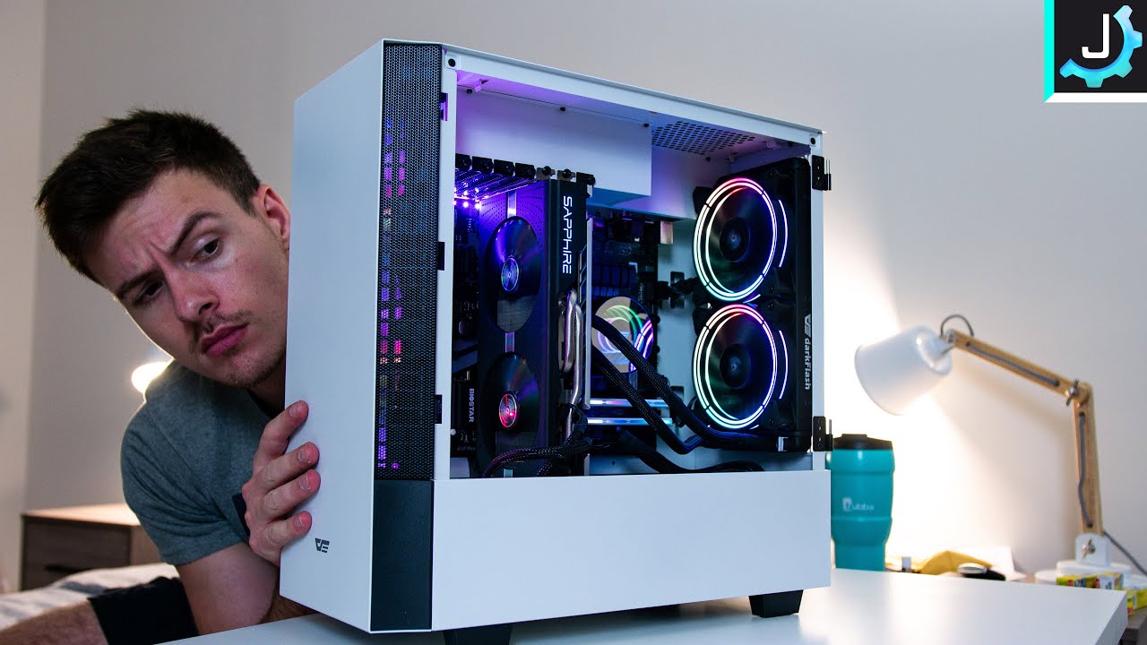 How To Build In A Left Sided PC Case - Dark Flash DLV22