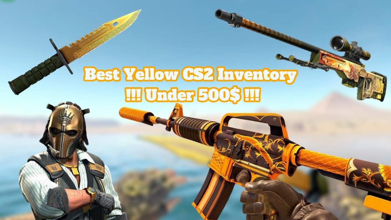 The BEST Yellow CS2 Inventory Under $500! 💛 | Counter-Strike 2 Skins Showcase