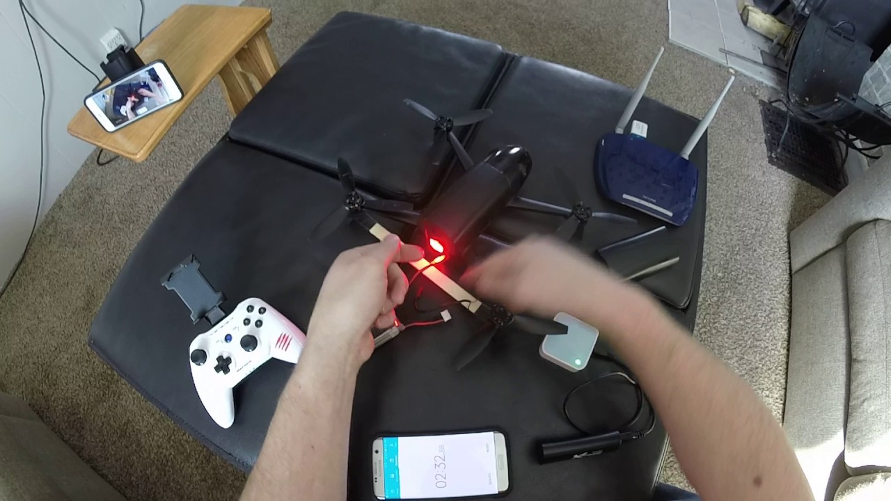 Parrot Bebop 2 Light Mod Battery Swap Range Extender