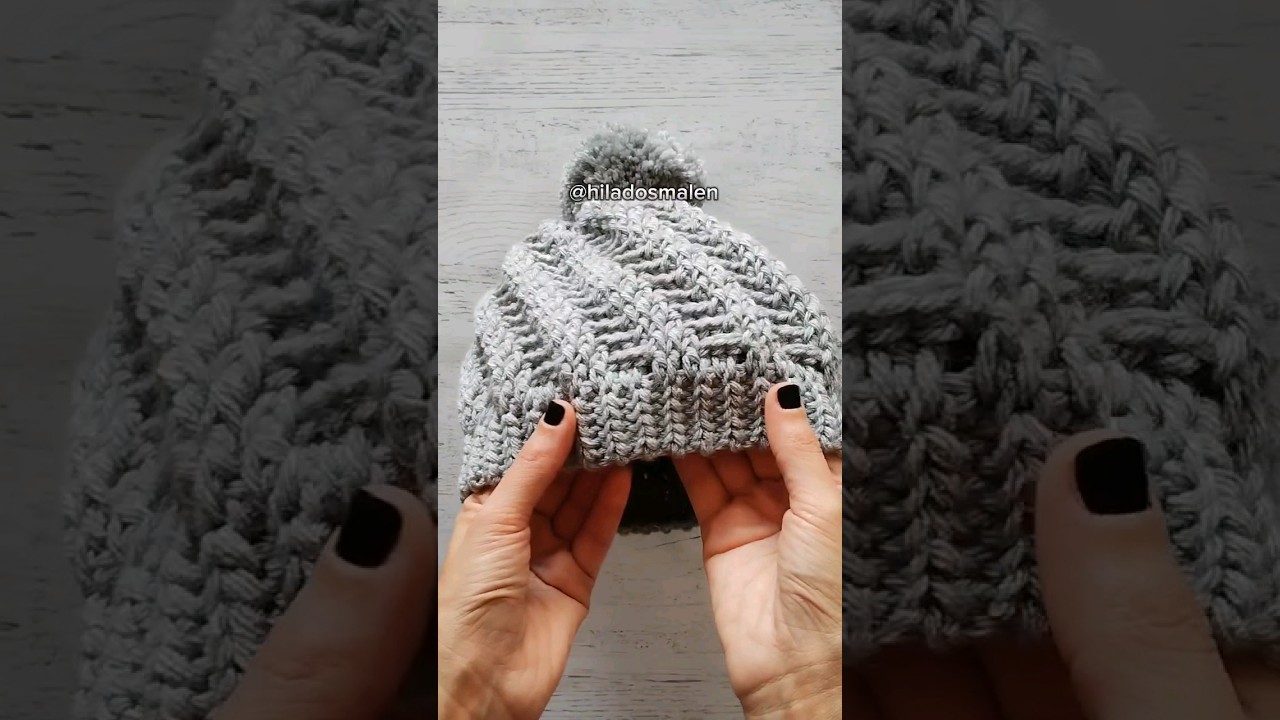 &iquest;Buscando el gorro perfecto en crochet? Este modelo es ideal👏 #crochet #ganchillo #knitting #gorro