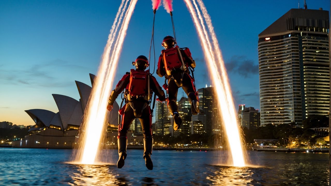 [4K] Sydney Australia Walking Tour - Jet Pack Show