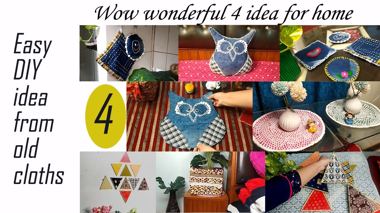 Transform Old Clothes into a Stylish wall hanging and boxes!