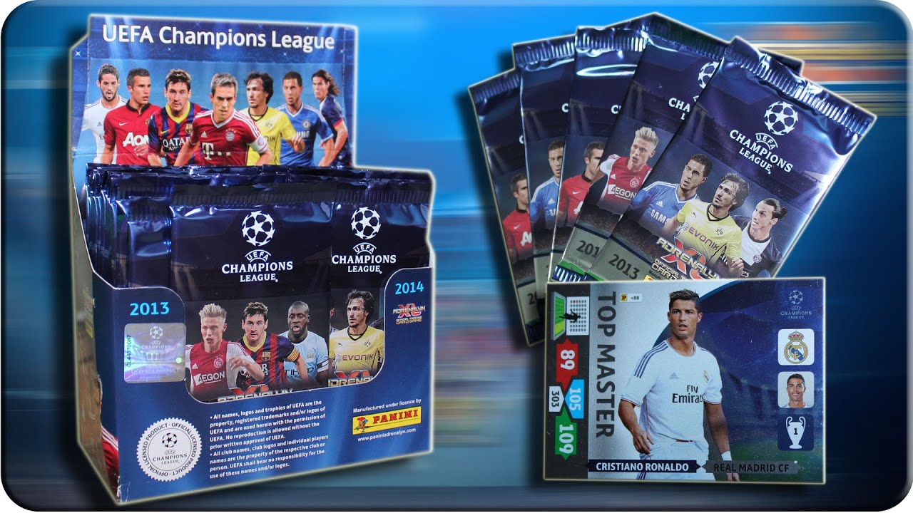 Adrenalyn XL DISPLAY CHAMPIONS LEAGUE 2013 2014 Unboxing