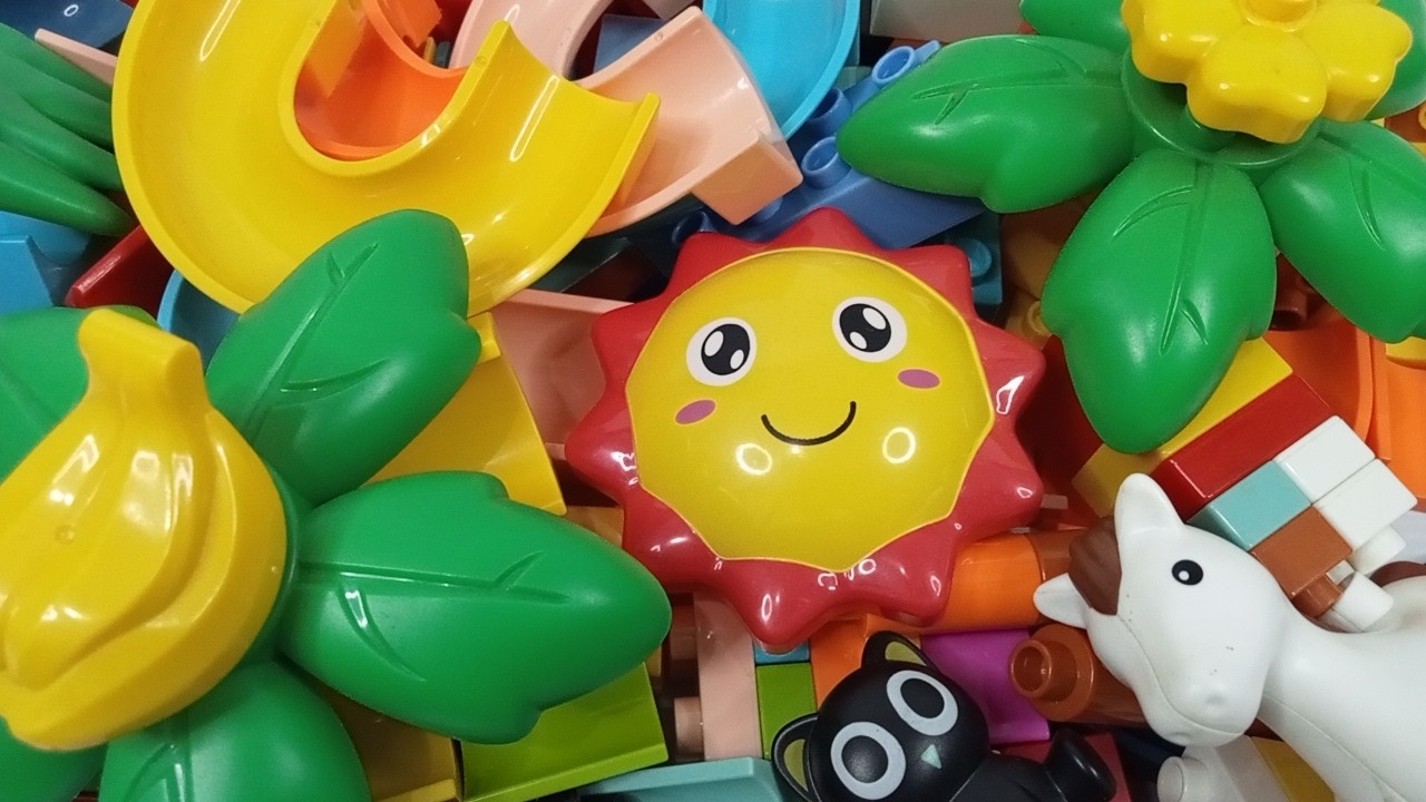 Marble Run Rice ASMR ☆ Build Marble Tracks with Lego, Create Beautiful Works