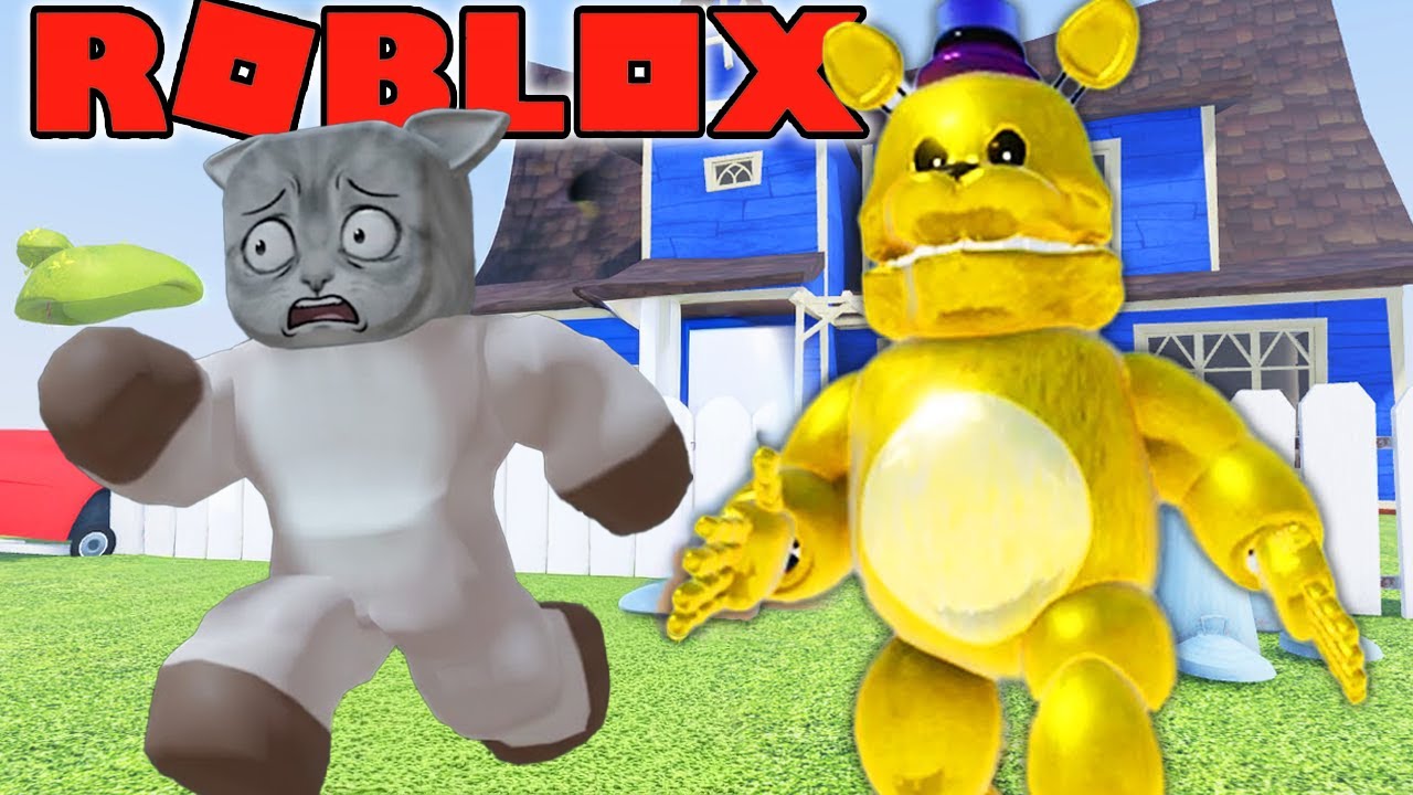 ROBLOX Komşum Burda da Buldu Beni ''FREDBEAR'' Hello Neighbor