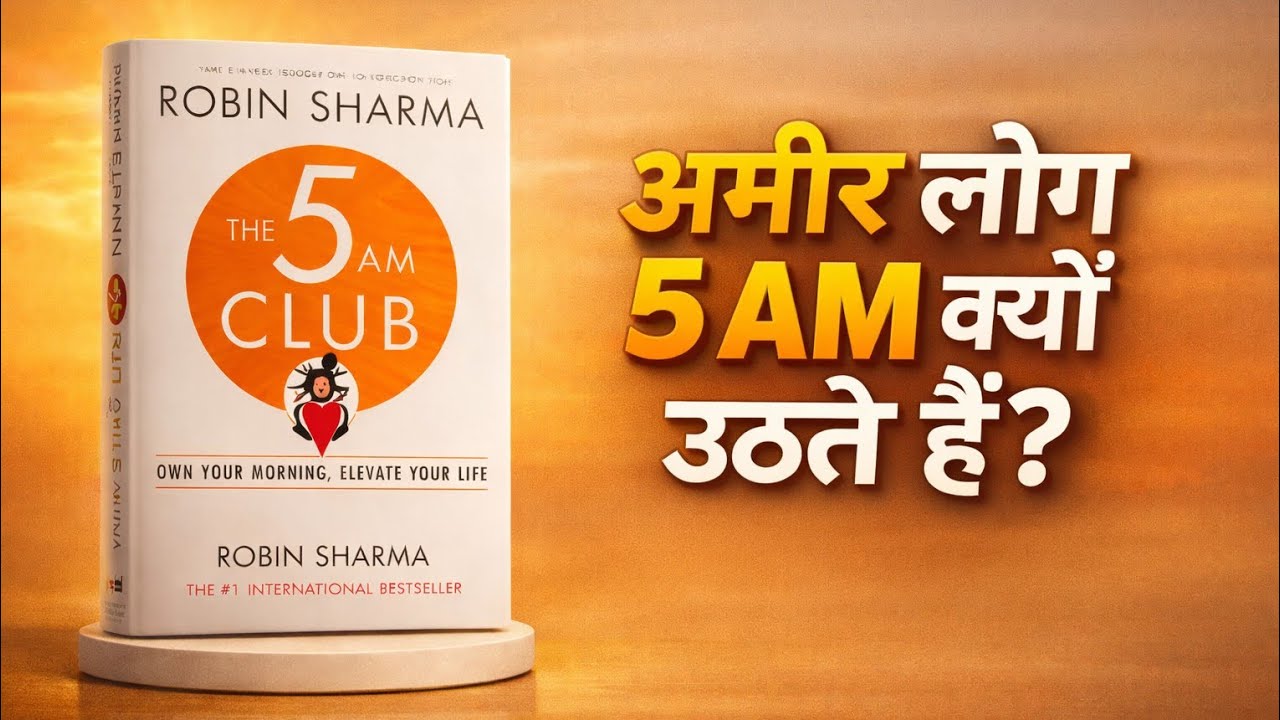 अमीर लोग 5AM को क्यों उठाते हैं।🤔💯The 5 Am Club By Robin Sharma #selfbookhub