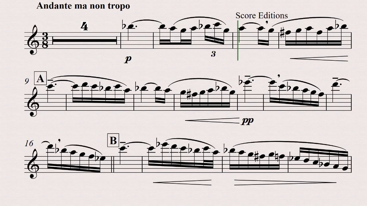 Bozza: Aria for Flute or Violin and Piano (piano accompaniment)