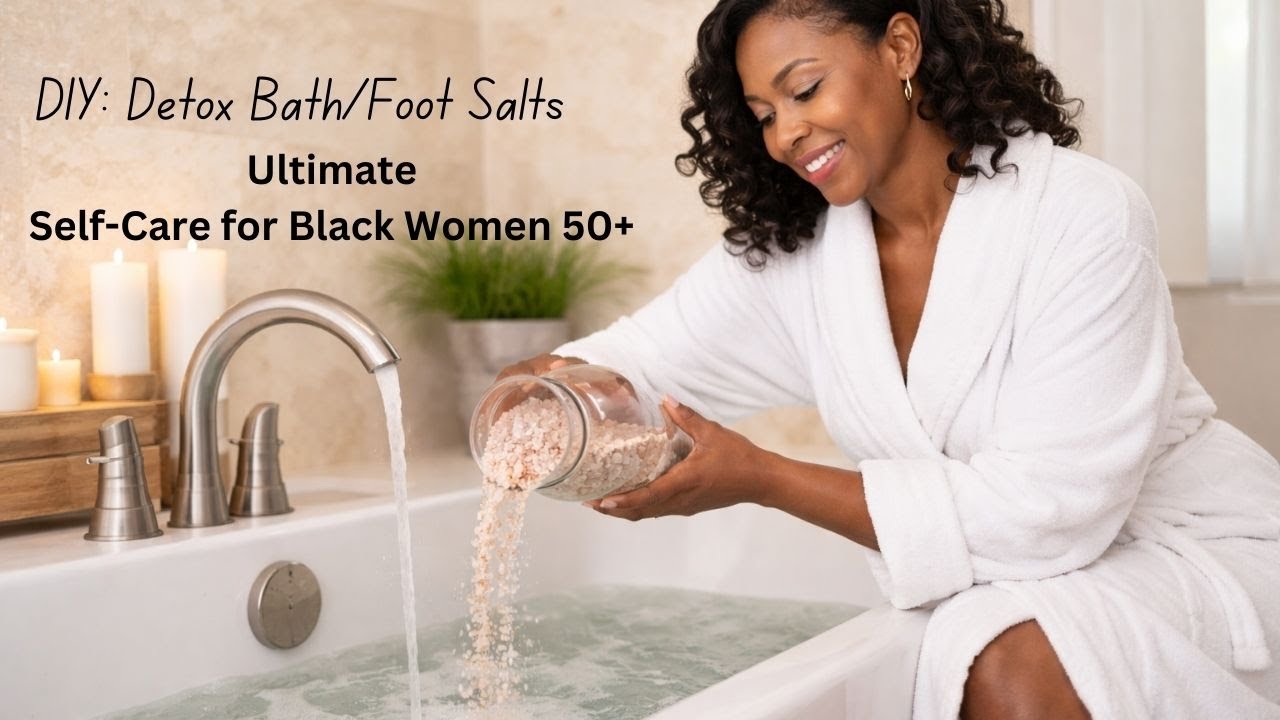 DIY Salt Detox Foot or Bath for Black Women 50+ | Simple Self-Care at Home