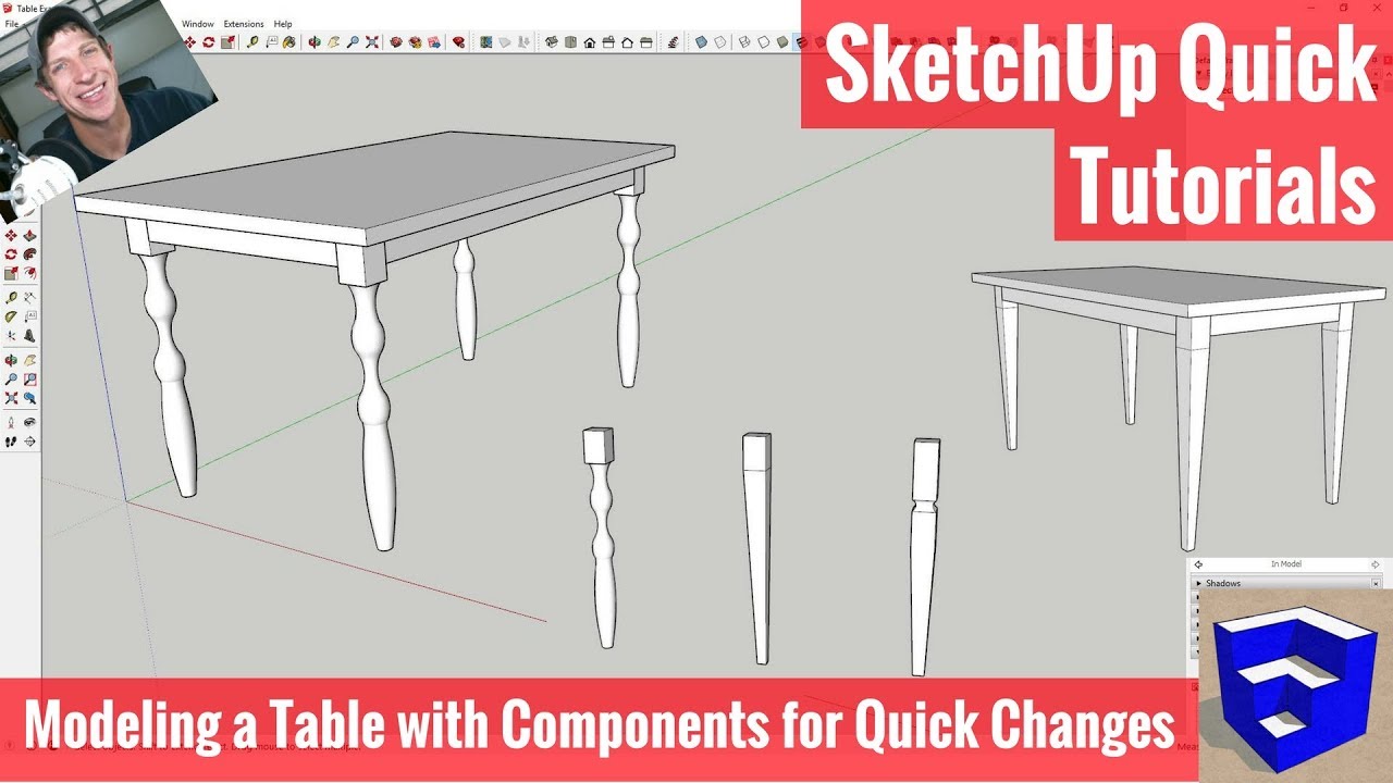 Modeling Options with Components for Woodworkers in SketchUp
