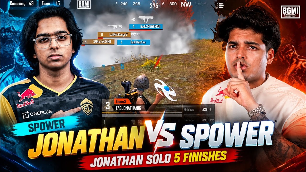 JONATHAN VS SPOWER 🔥 | JONATHAN SOLO 5 FINISHES | PRO GRIND SCRIMS #jonathangaming #apexgaming