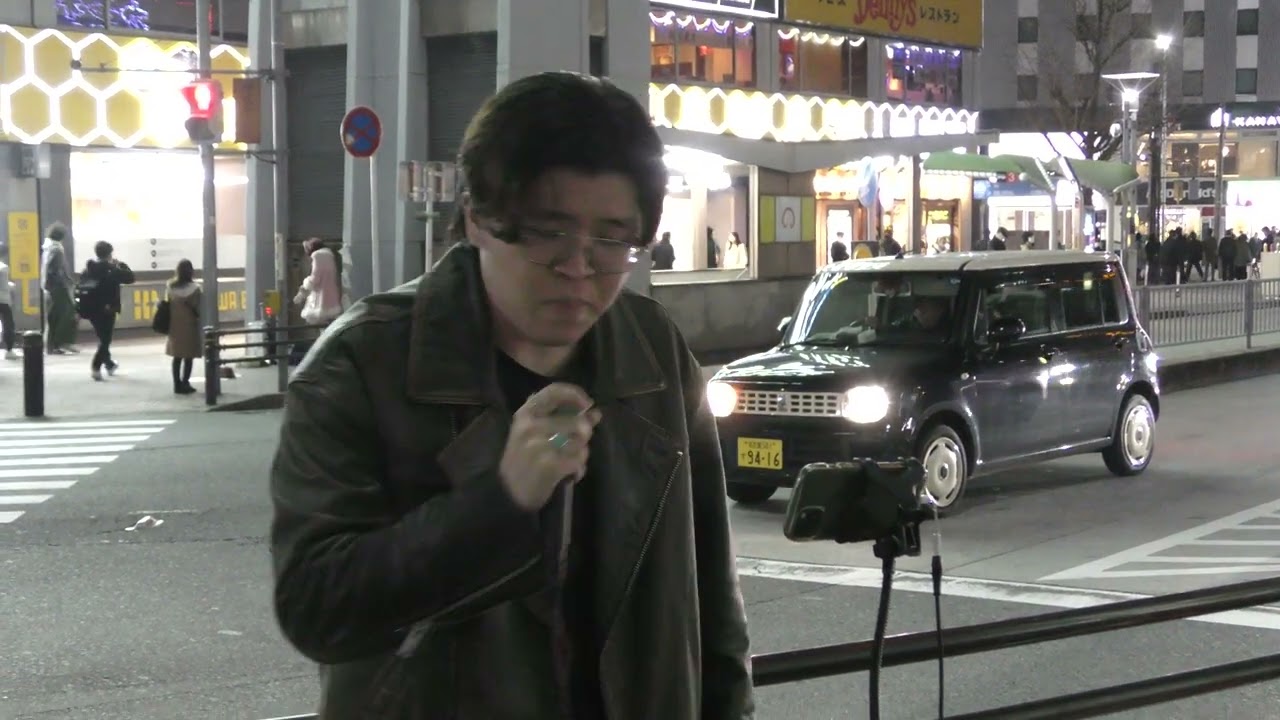 23.3.9　＃雨と僕の話（back number)　＃ひろうみ（ＫＡＮＡＵ）＃路上ライブ　＃金山　＠u_m_ihiro