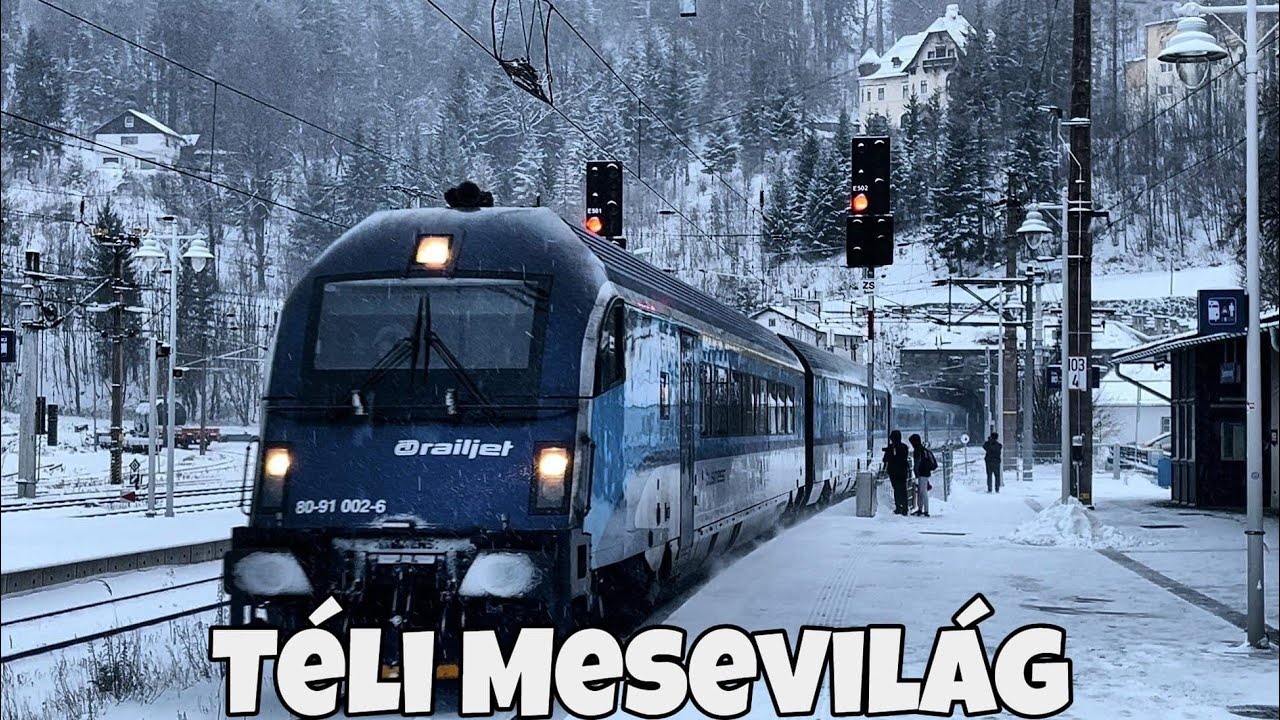 LESZAKADT A HÓ A VILÁG EGYIK LEGSZEBB VASÚTVONALÁN... [4K 60FPS]