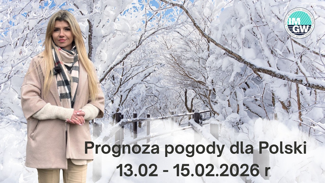 Weekend pod znakiem zimy! ❄️☁️  Prognoza pogody dla Polski weekend  13.02 - 15.02.2026 r