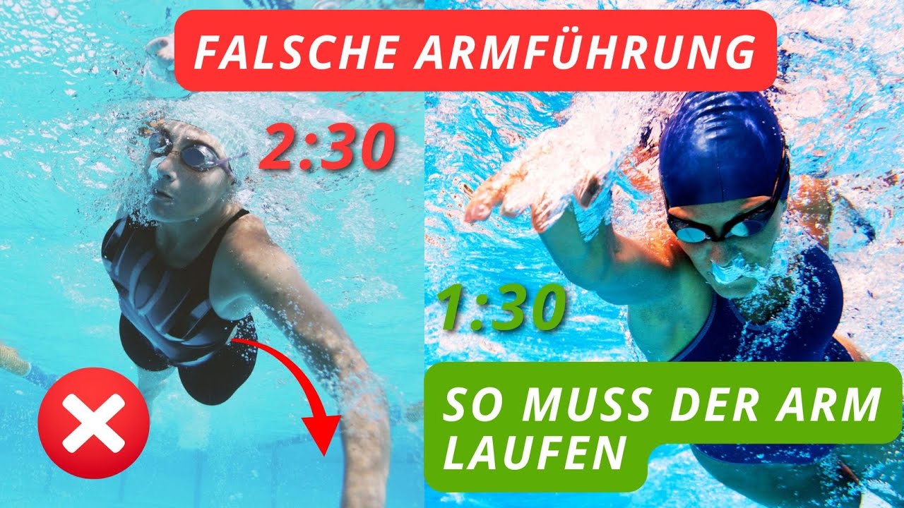 "Die perfekte Hand-Armführung im Kraulschwimmen – 90 % machen sie falsch!"