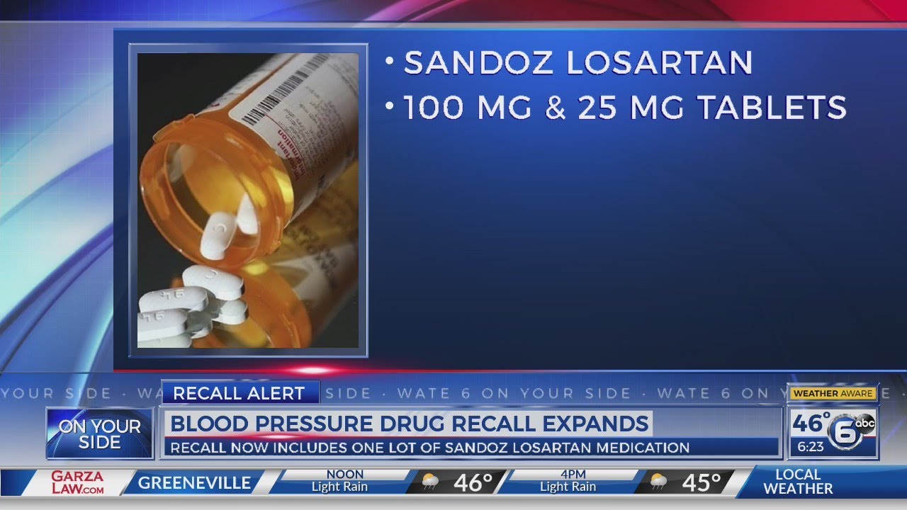 Blood pressure drug recall expands