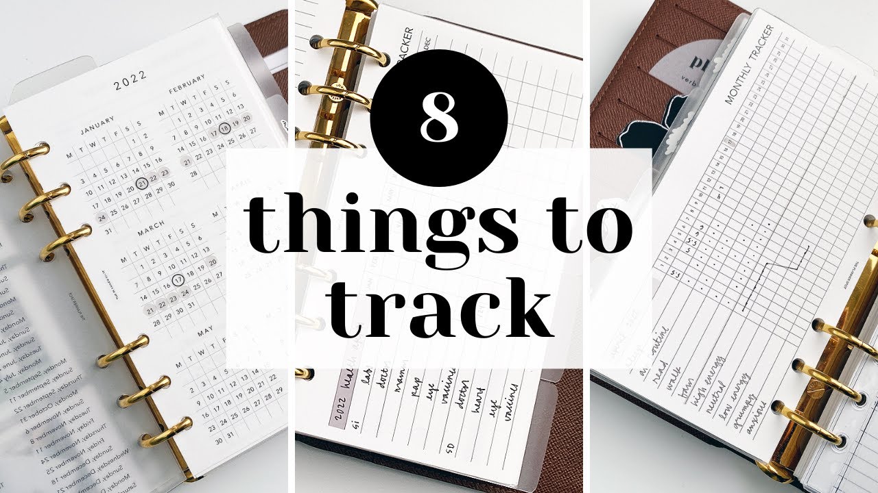 8 Things toTrack in Your Planner // Health, habits and business ideas