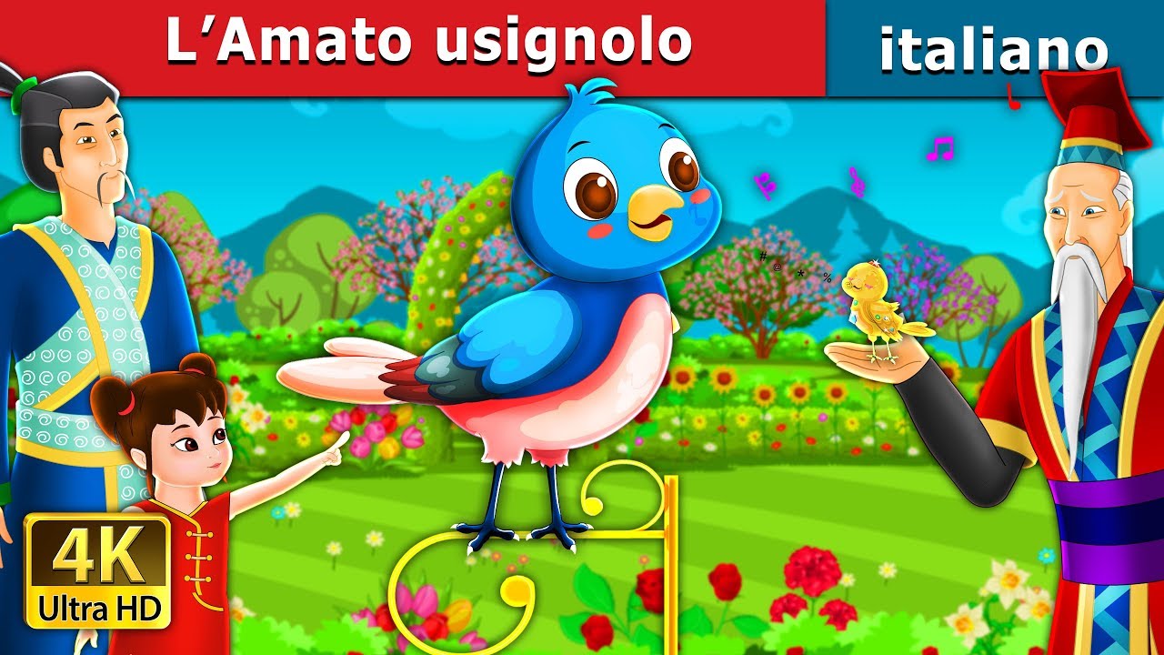 L&rsquo;Amato usignolo | Beloved Nightingale Story in Italian | Fiabe Italiane @ItalianFairyTales