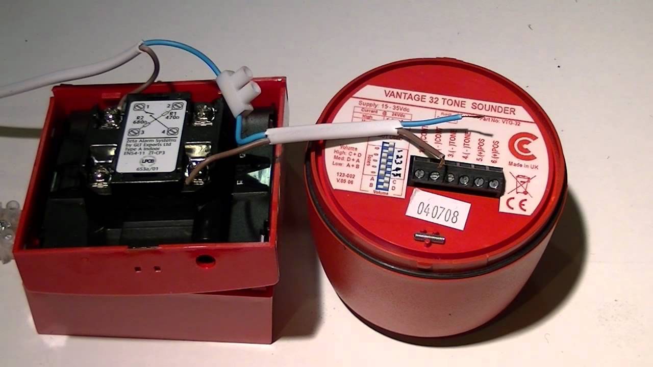 Wire a fire call point and fire sounder without a fire panel (using non fire alarm cable)