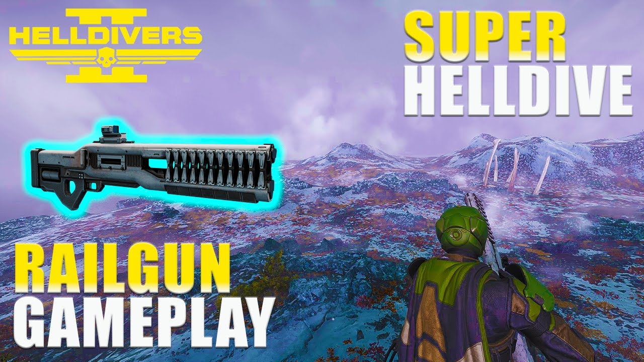 Helldivers 2 - The Railgun Makes Super Helldives Too Easy (Super Helldive) (No Comms) (All Clear)