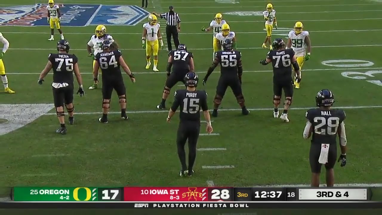 Iowa State Offensive Line vs Oregon (2020 Fiesta Bowl)