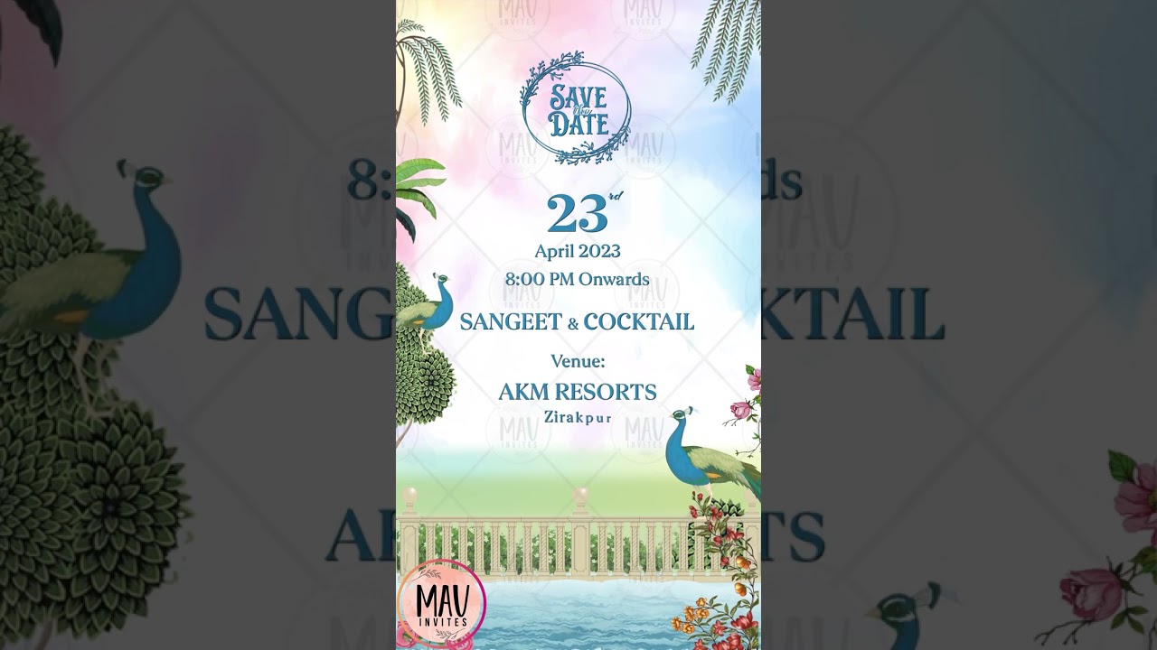 Royal Wedding Invitations || Animation Save The Dates