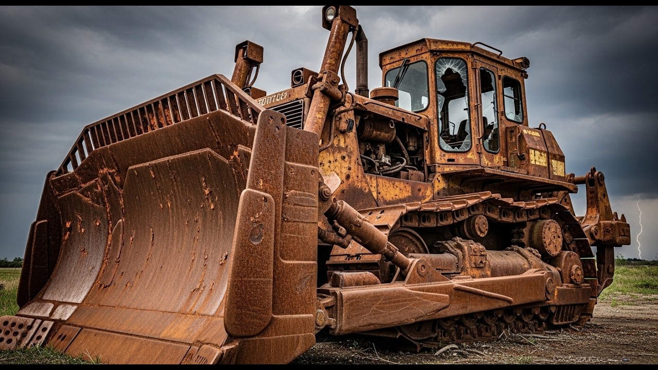 “Abandoned Rusted Bulldozer Full Restoration | From Scrap to Powerful Machine!”