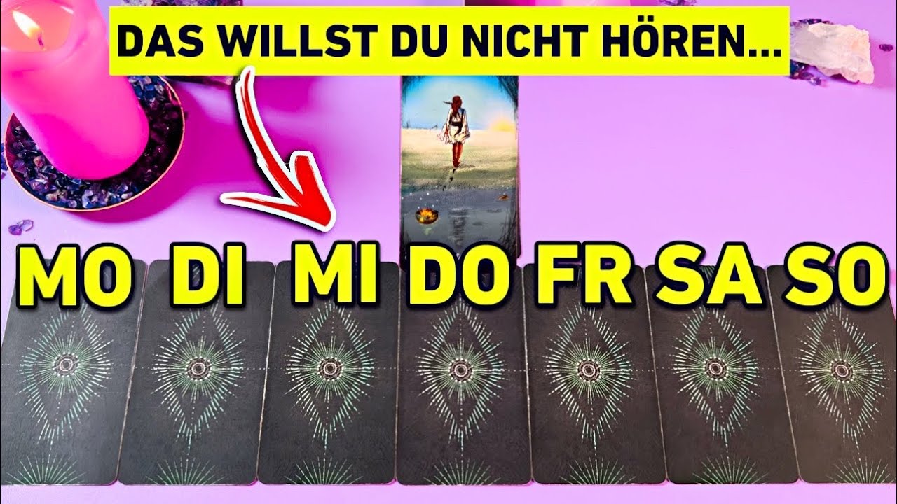 WOCHENORAKEL 🔮 eine schmerzhafte WAHRHEIT bringt CHAOS & führt zu einem ABSCHIED... Tarot Liebe