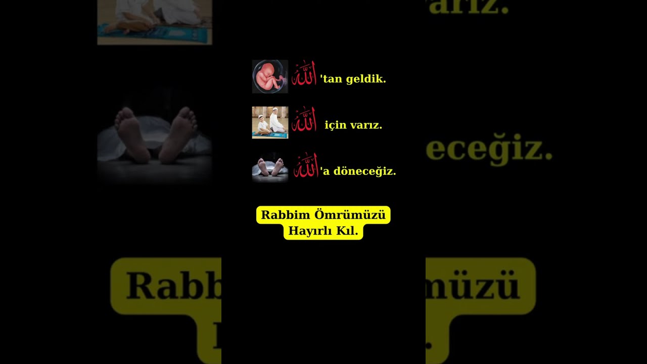 Hayatın Gerçeği #allah #islam #huzur #zikir #dua #ramazan #oruç #iftar #sahur #kuran #namaz #amin
