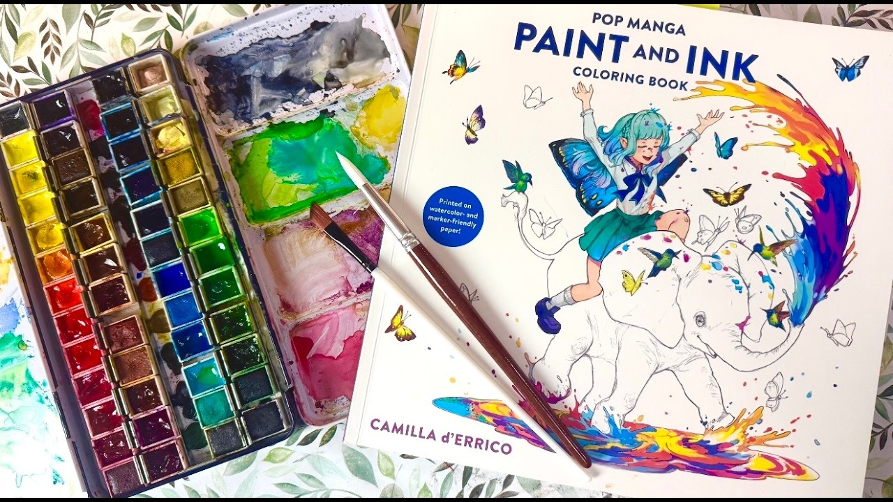 Watercolor in Pop Manga Paint and Ink