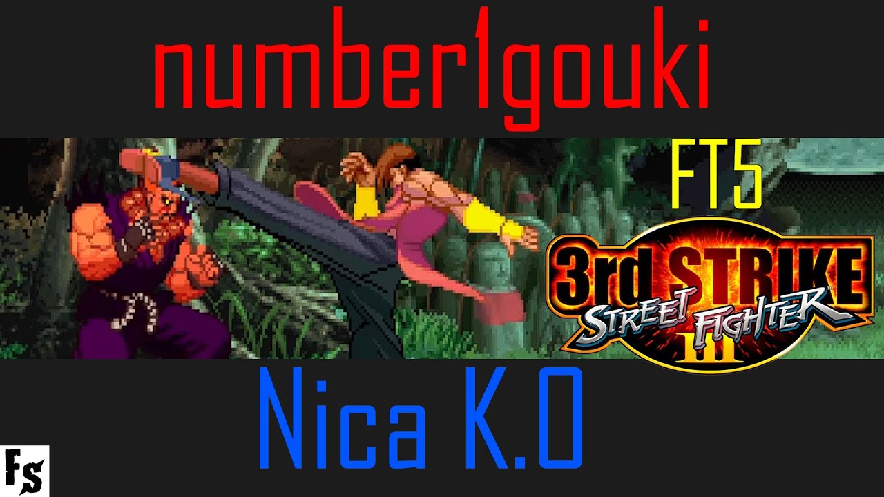 Street Fighter III: Third Strike - number1gouki [Gouki] vs Nica K.O [Yang] (Fightcade FT5)