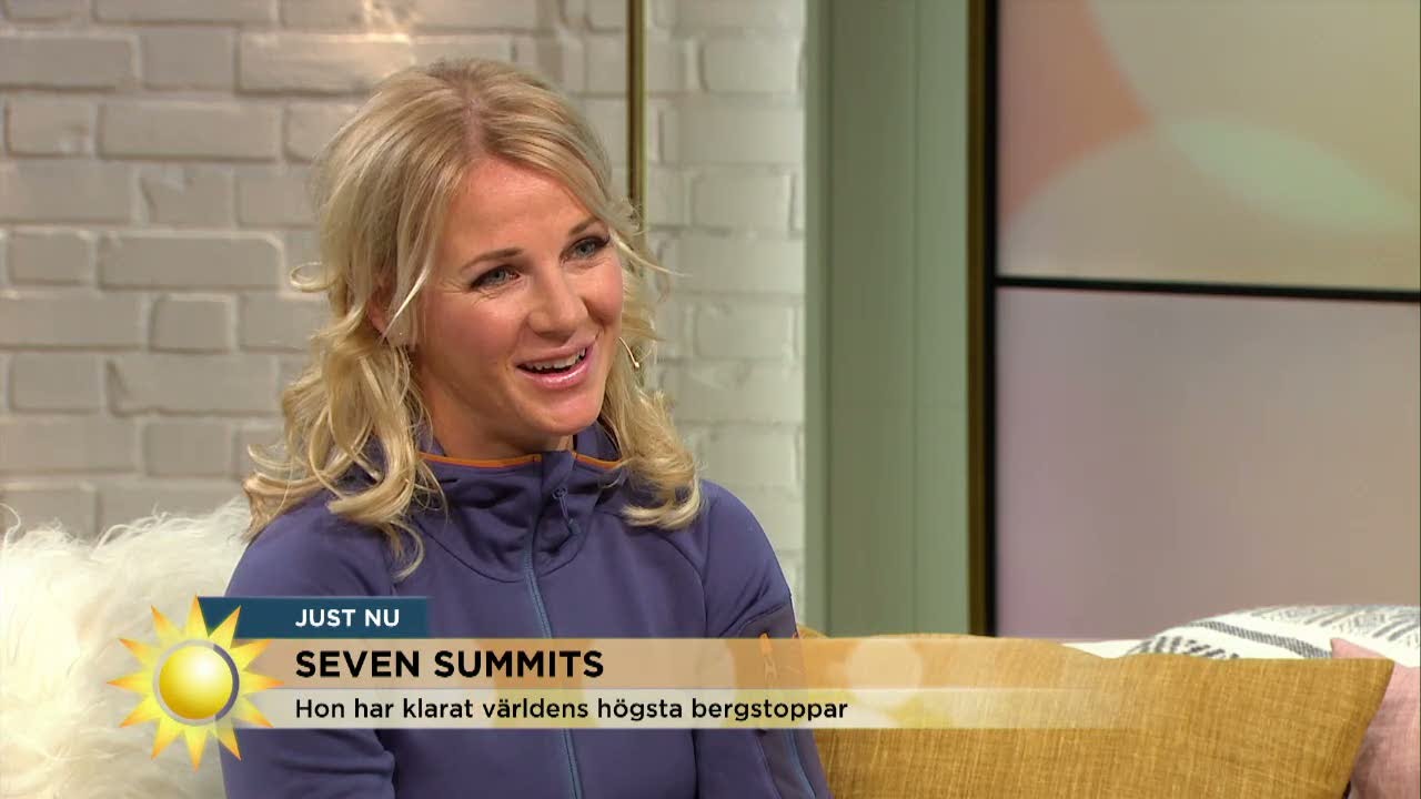 Hon har klarat världens högsta bergstoppar - Nyhetsmorgon (TV4)