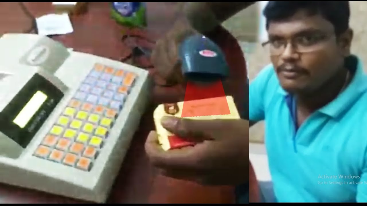 Billing Machine with Barcode Scanner for Maligai Shop