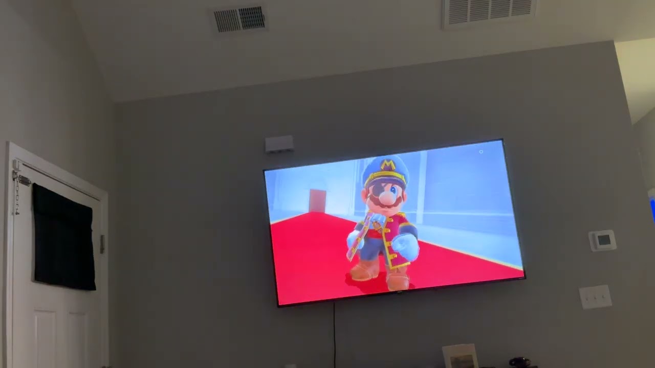 Playing super Mario odyssey with my little brother 