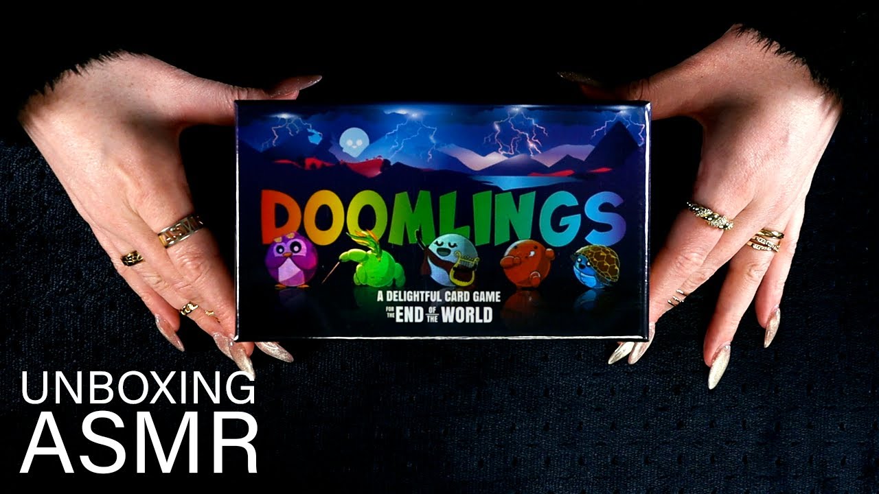 ASMR Board Game Unboxing ✨DOOMLINGS✨ (🎧 soft spoken, tapping, tracing)