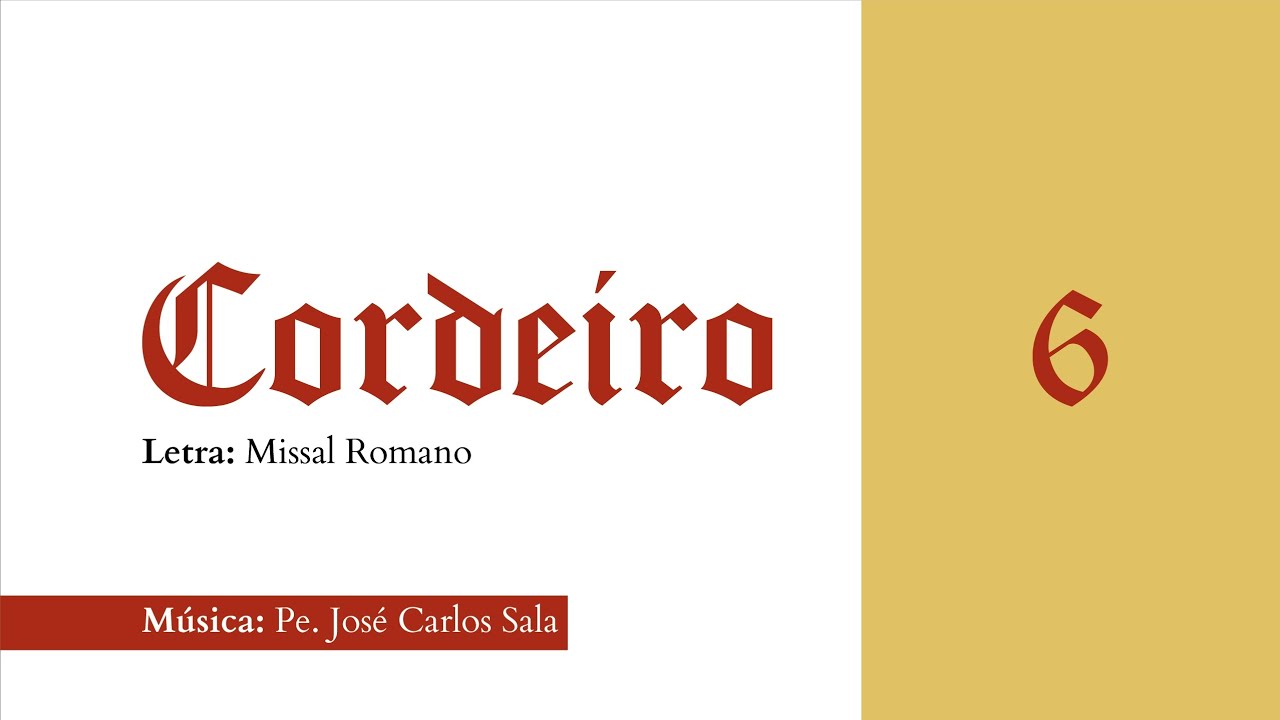 CORDEIRO DE DEUS 6: Litúrgico+ Cifra: Músicas de Missa - Pe. Sala