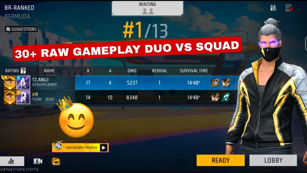 30 + KILLS DUO VS SQUAD RAW GAMEPLAY 🎯