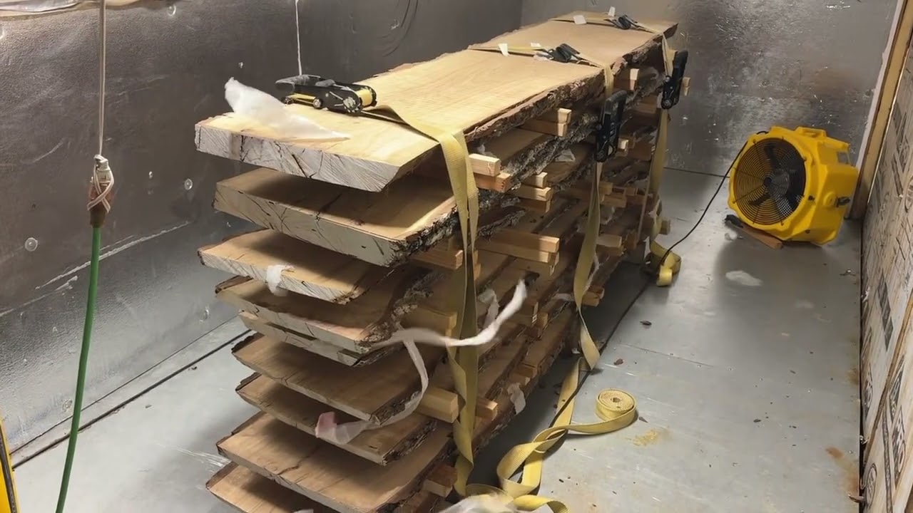 Milling and Kiln Drying Oak Slabs