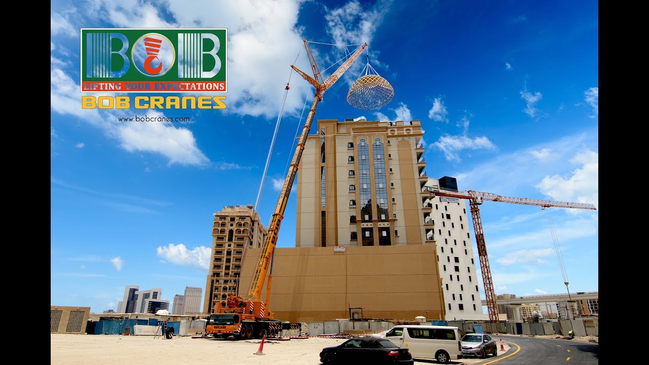 Mobile Crane Using Dome Erection!