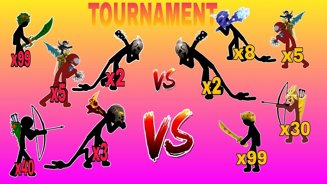 Stick Tournament - Boss, Swordwrath, Kai, Giant Leader, Archer, Giant, Kytchu - Stick War Legacy