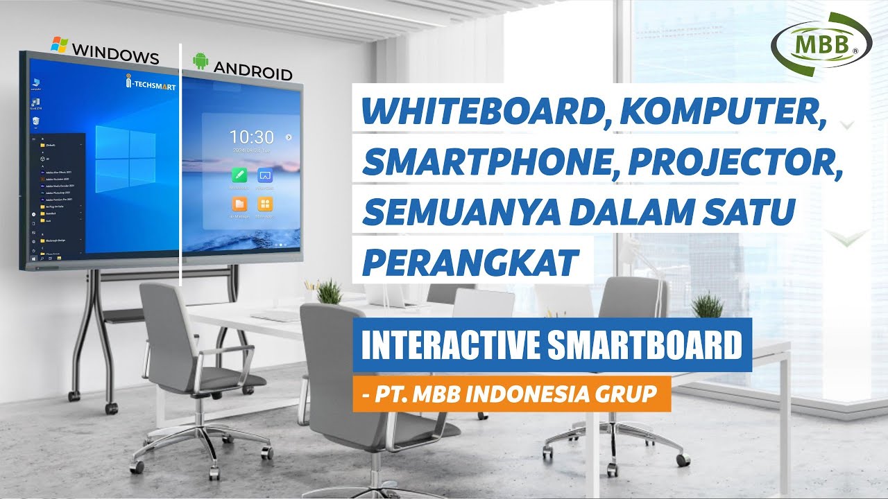 PAPAN TULIS CANGGIH - INTERAKTIF FLAT PANEL #i-techsmart #interactivewhiteboard @PT MBB INDONESIA