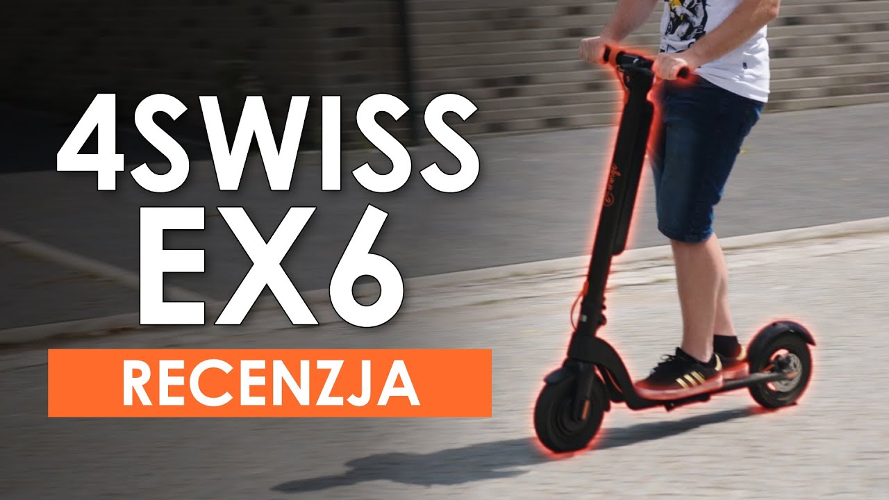 4SWISS e-orange EX6 - udany lifting hulajnogi elektrycznej z większą baterią i 10
