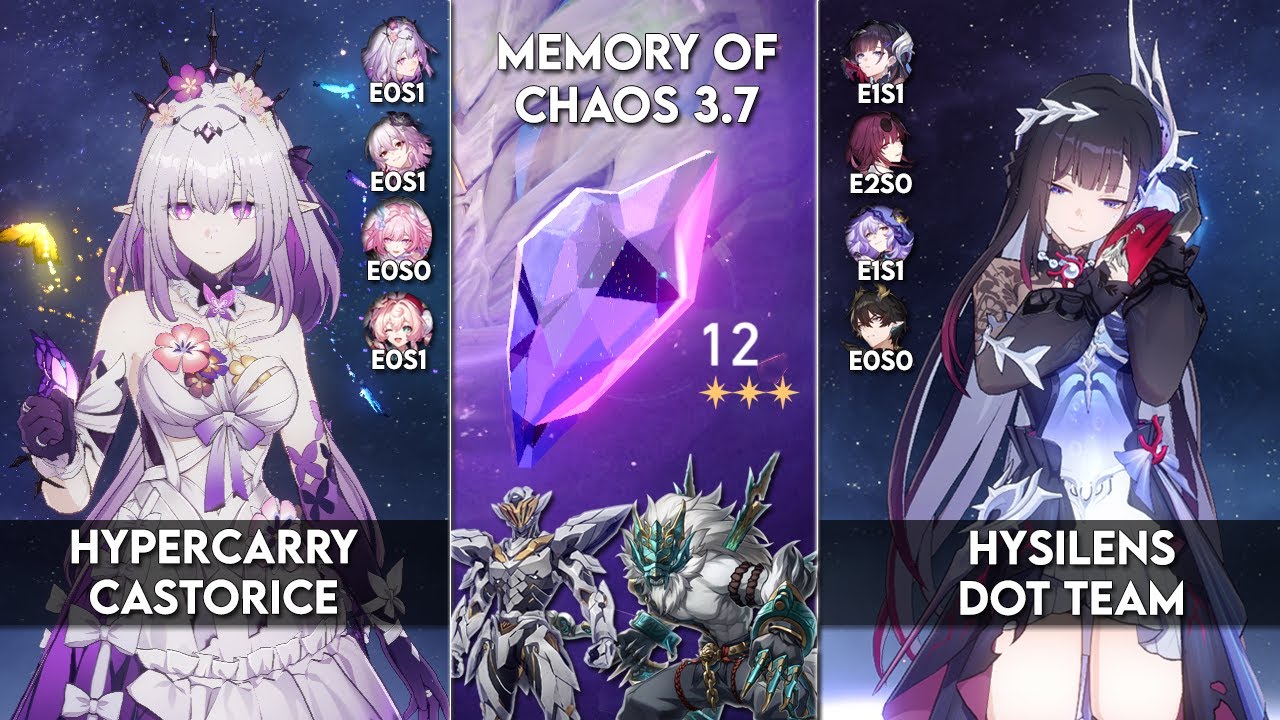 New Memory of Chaos 12 | Hypercarry Castorice & Hysilens DoT | Honkai Star Rail 3.7