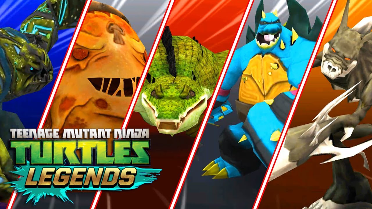 TMNT Legends Leatherhead Slash Rahzar Pizza Face Creep