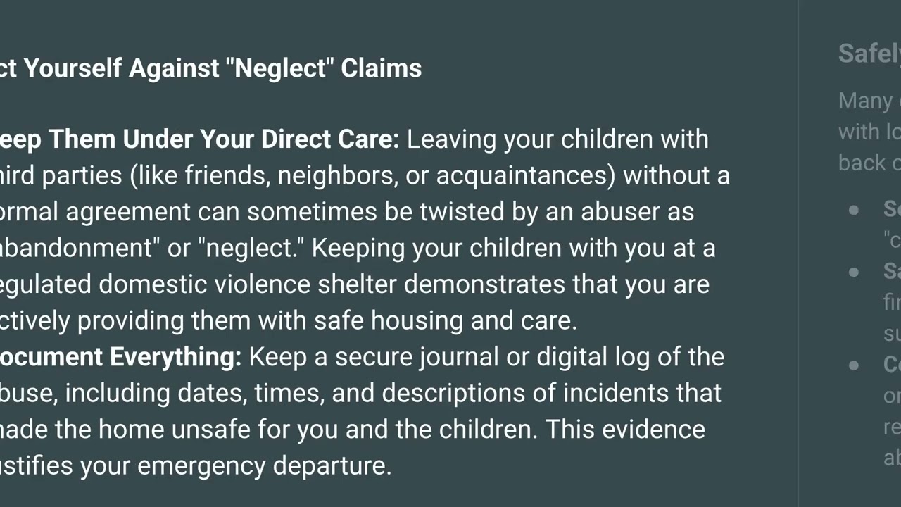 Protect Yourself Against Kidnapping False Claims from an Abuser 1