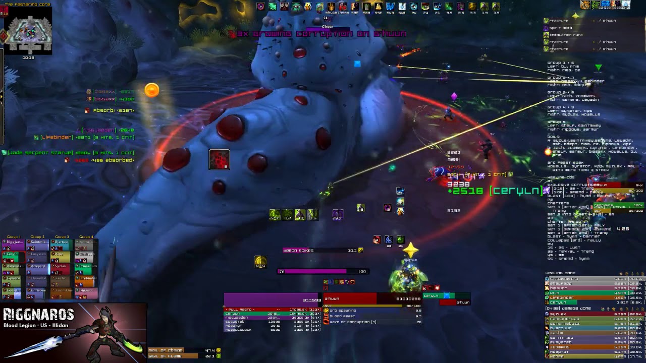 Blood Legion vs Mythic G'huun -- Veng DH PoV