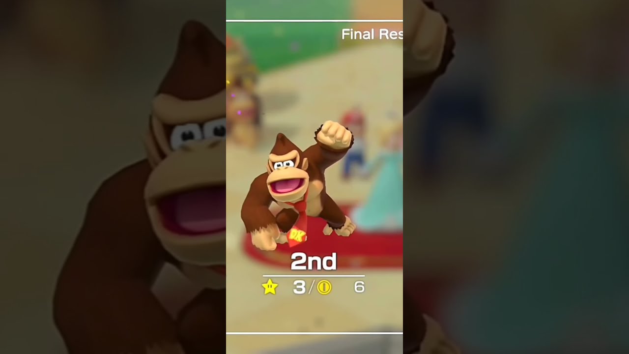 Super Mario Party All Characters 2nd Place Animations