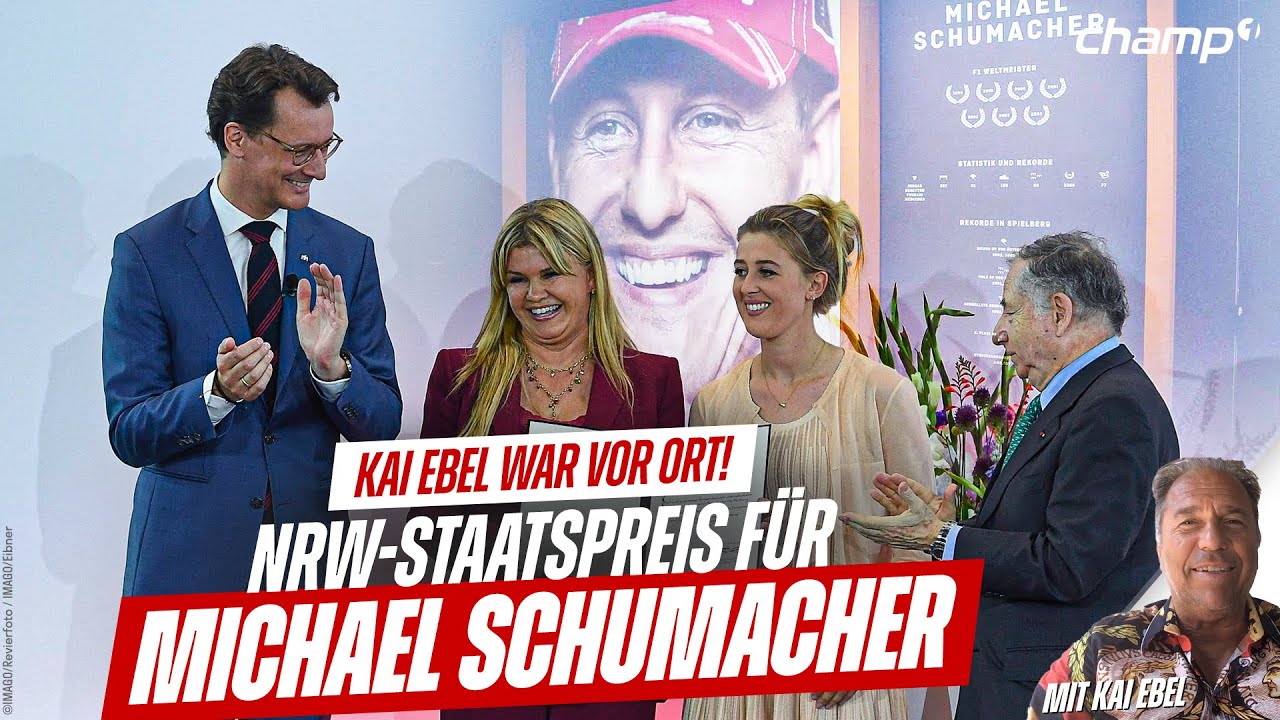 Land NRW zeichnet Michael Schumacher mit dem Staatspreis aus - Kai Ebel war vor Ort und berichtet