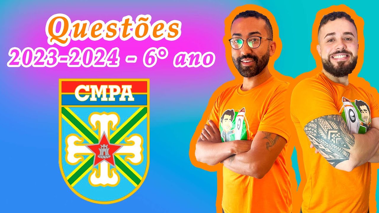 Correção Provas Matemática e Português Colégio Militar de Porto Alegre (CMPA) 2023/2024 (HIGHLIGHTS)